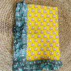 Breezy Cotton Dohar- Yellow Pandas