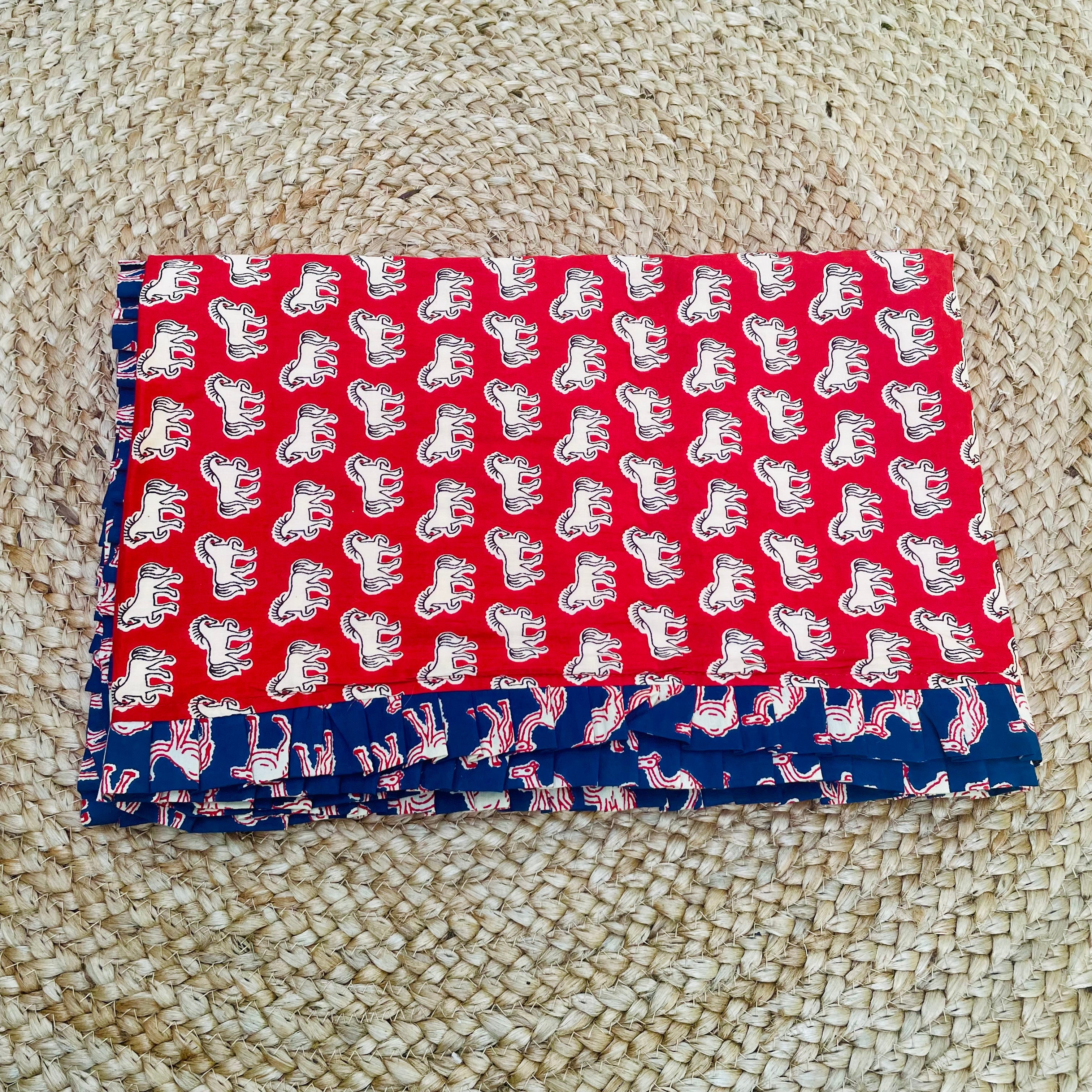 Breezy Cotton Dohar- Royal Horsies