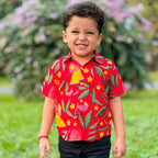 Red Bird Sibling Twinning Outfits | Pure Cotton