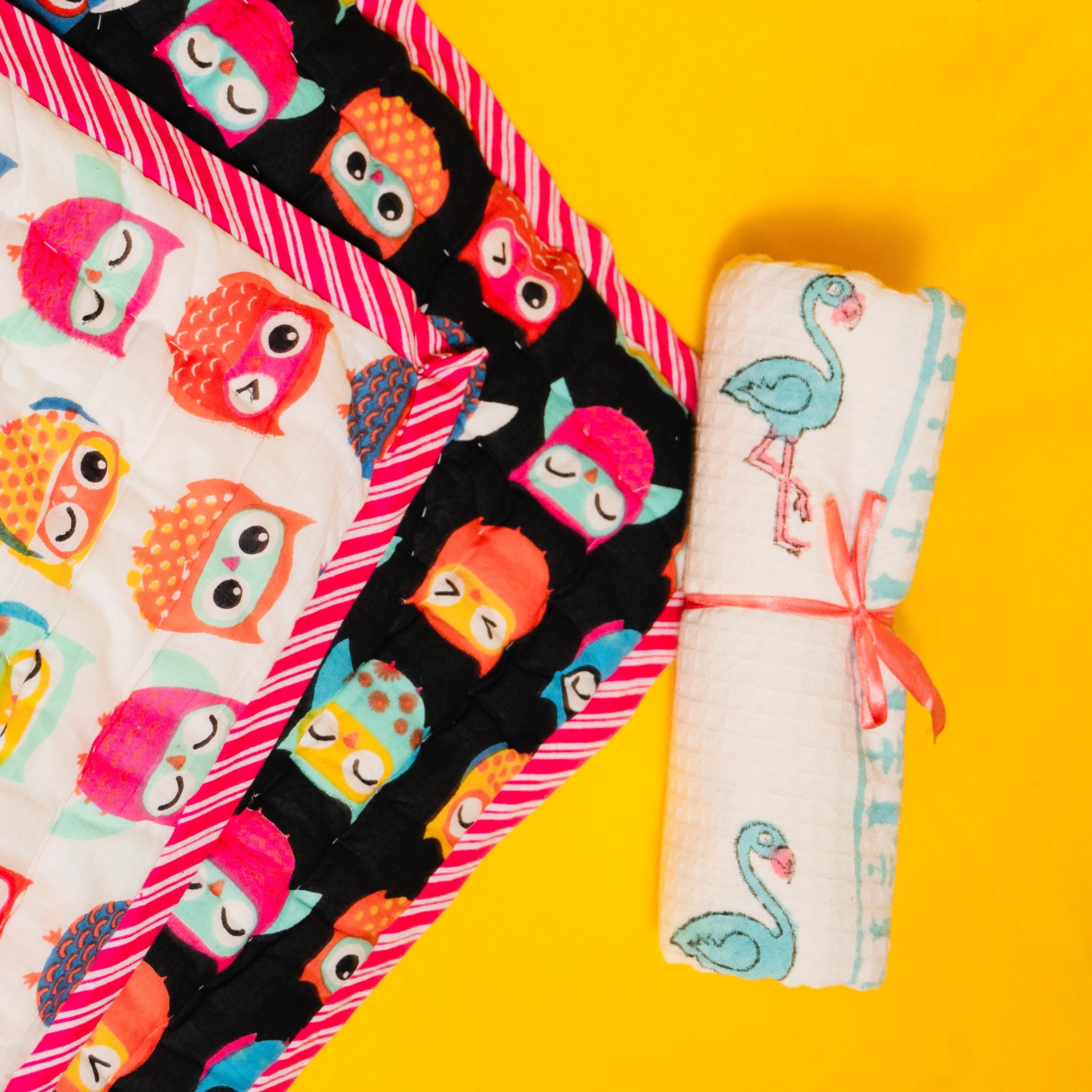 Aloka Baby Hamper Owls & Flamingos