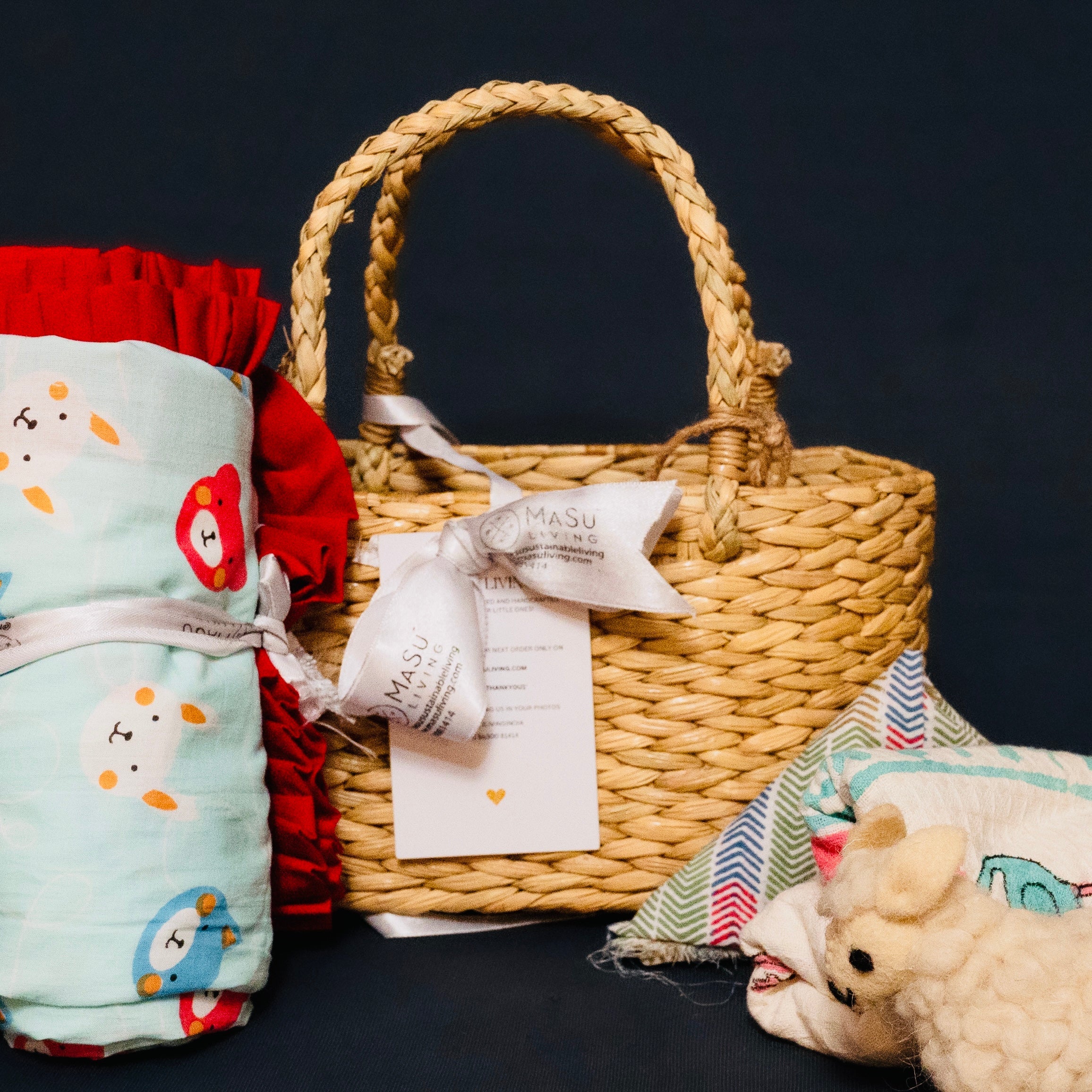 Mini Aloka Baby Hamper- Cats & Flamingos