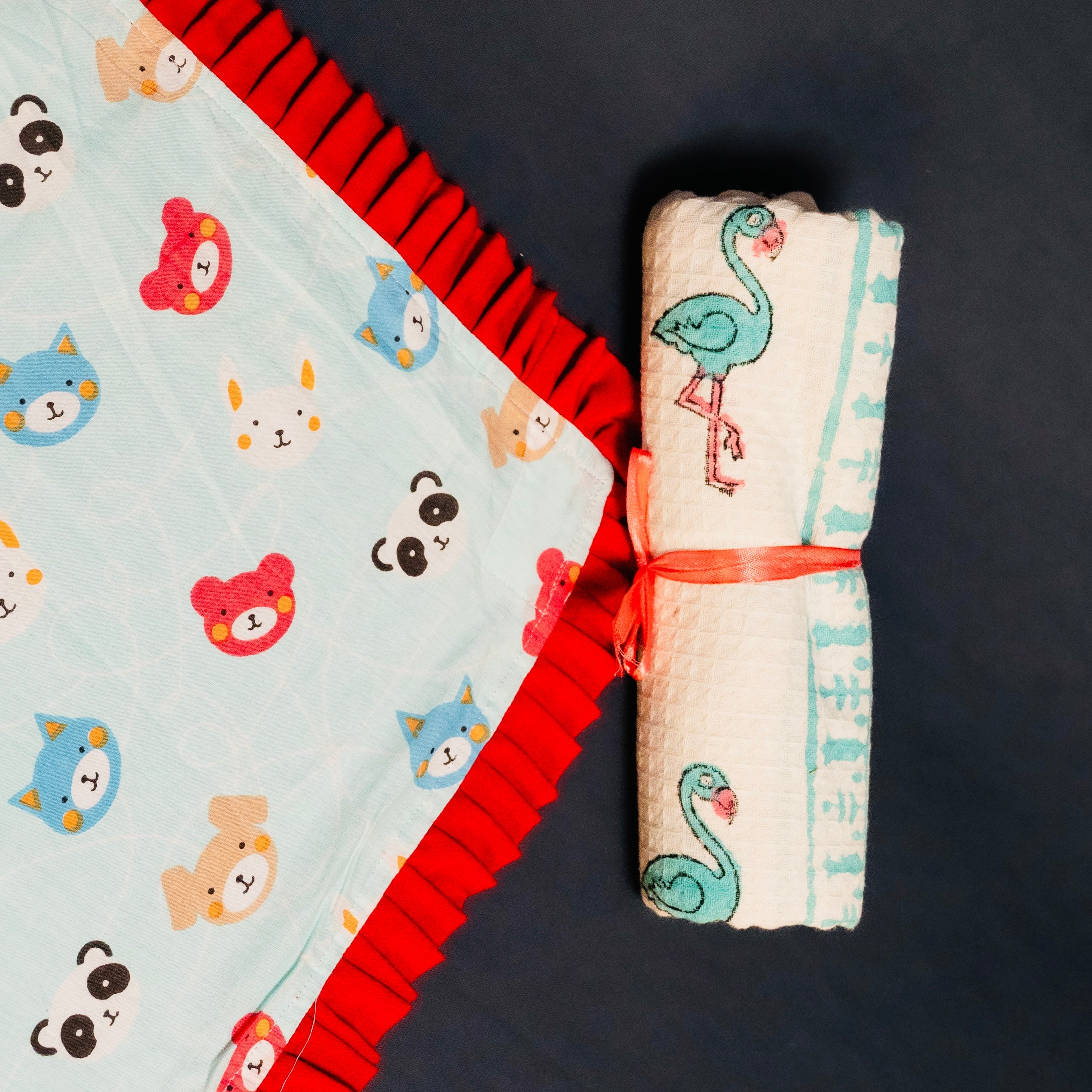 Mini Aloka Baby Hamper- Cats & Flamingos
