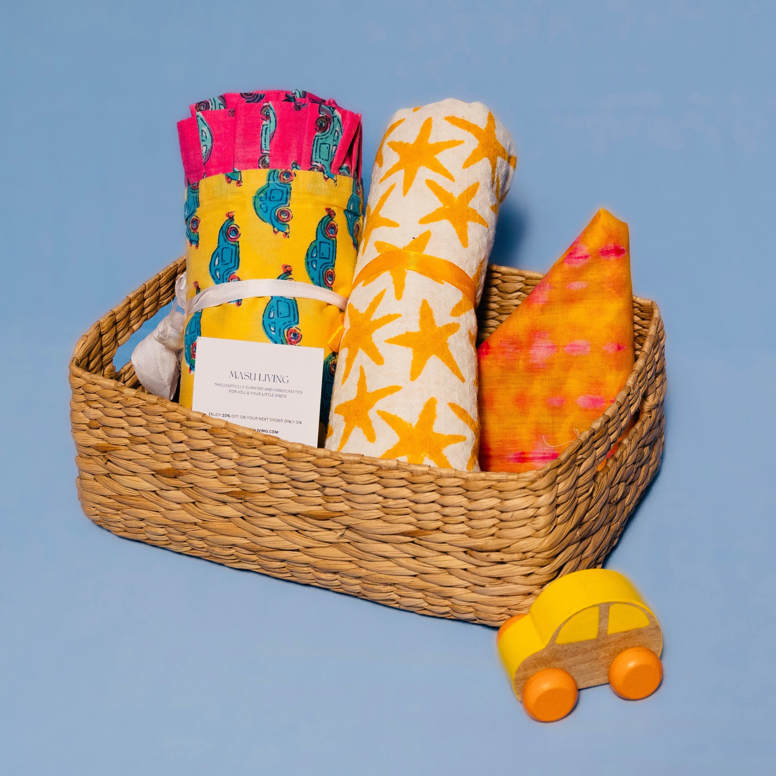 Mini Aloka Baby Hamper- Starry Yellow