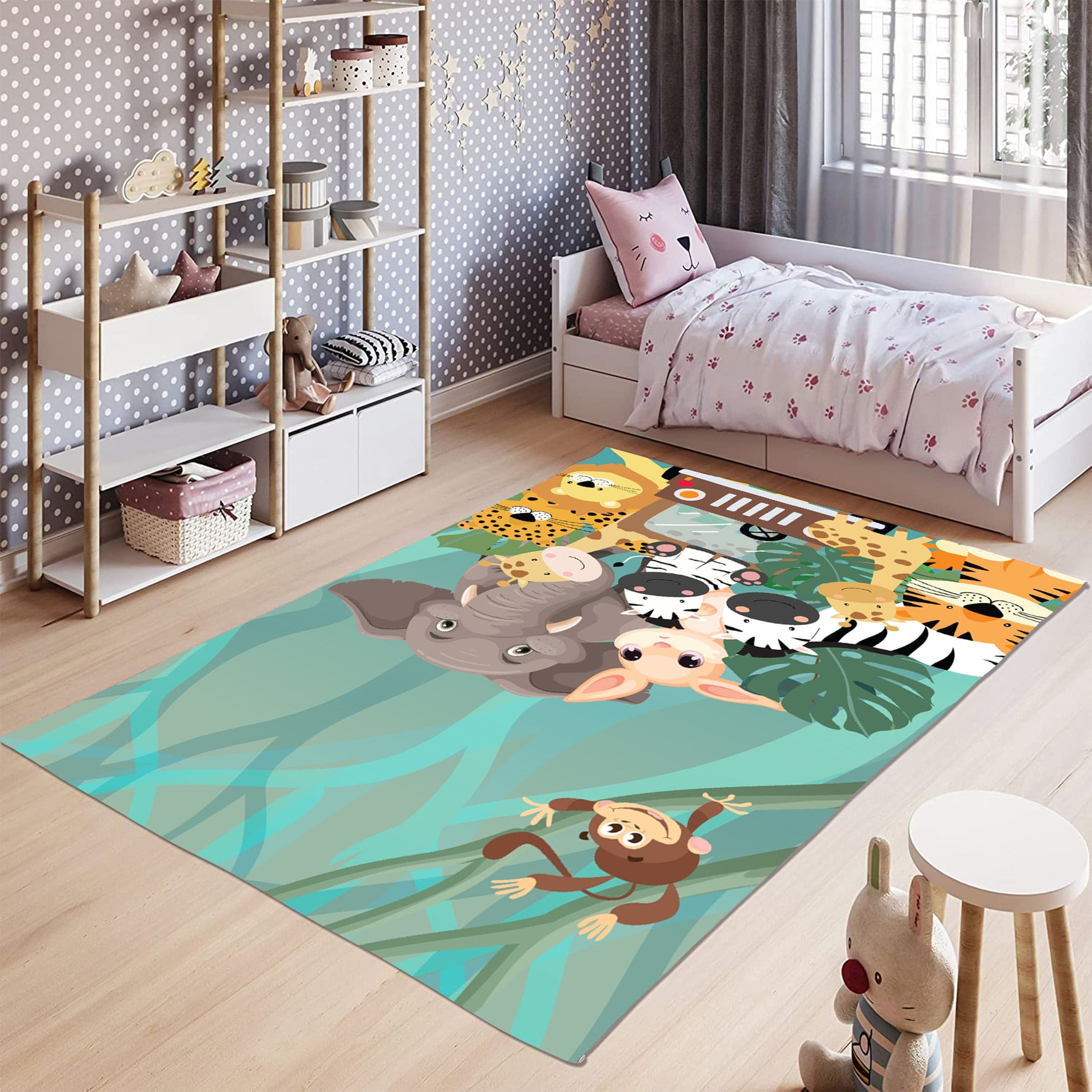 Kids Yoga Mat- Animal Safari