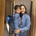 Blue Checkerboard Twinning Nightsuit Set| Pure Cotton