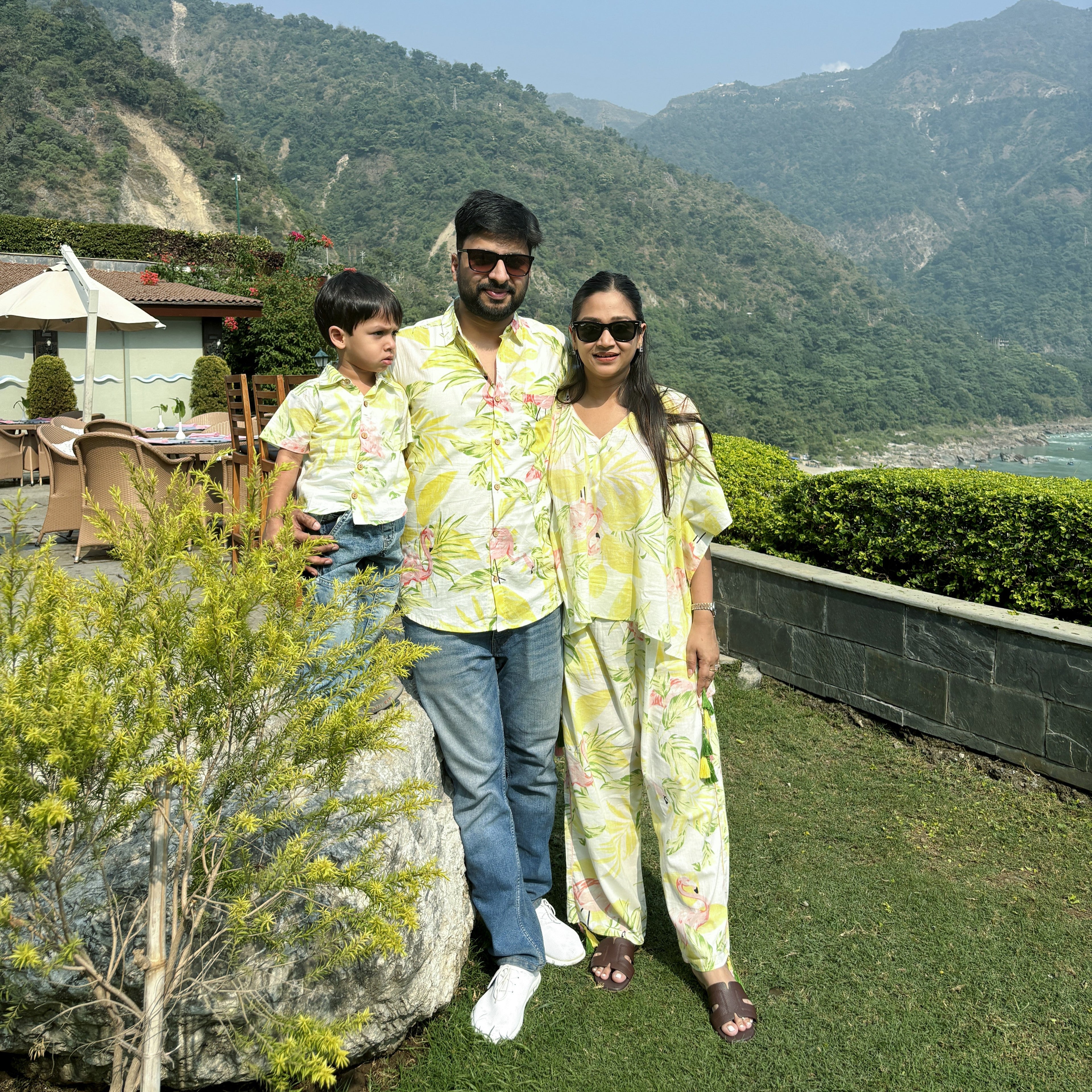 Yellow Flamingos| Family Twinning (Baby Boy): Match in Style! | Pure Cotton