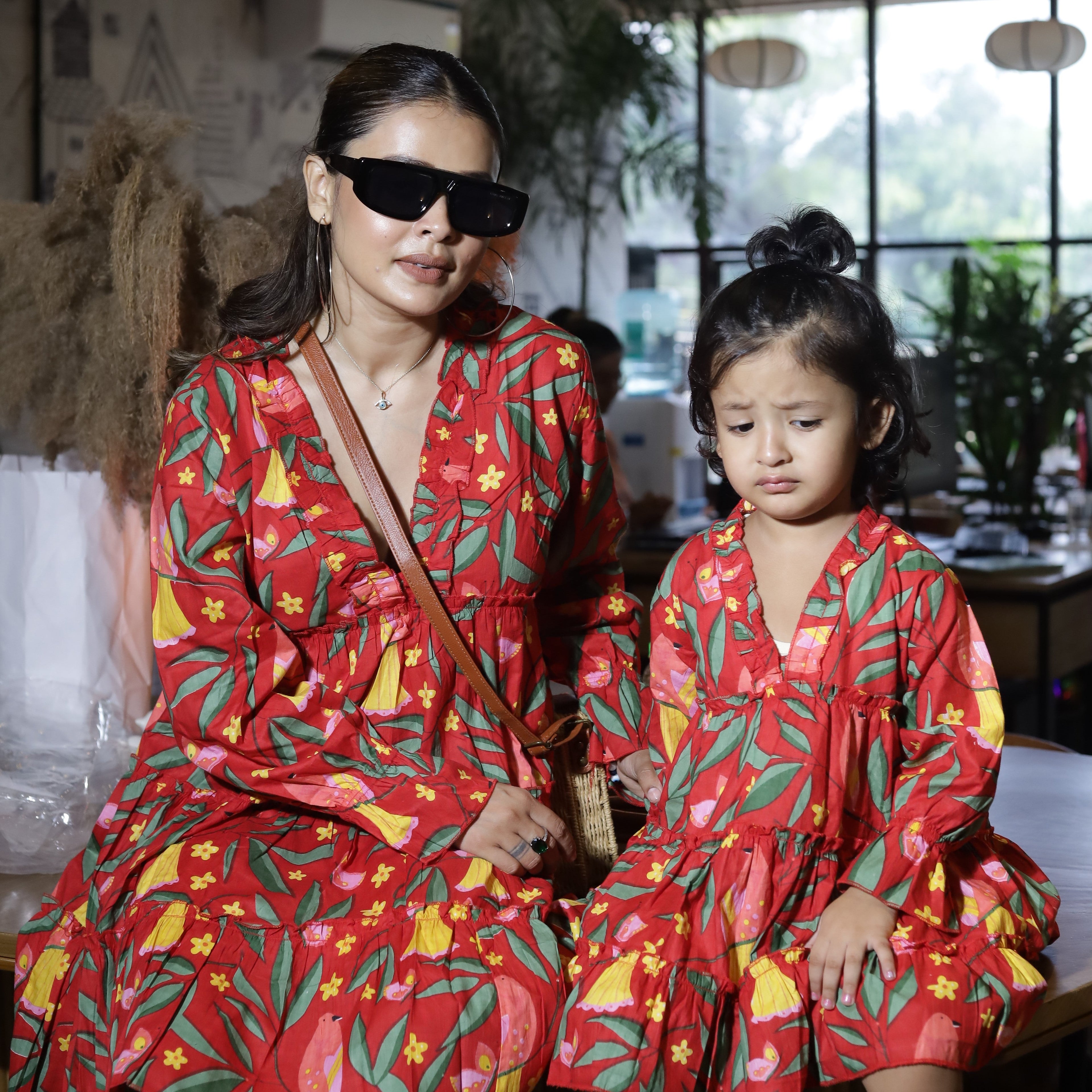 Amalfi dress for girls| Red Bird| Pure Cotton