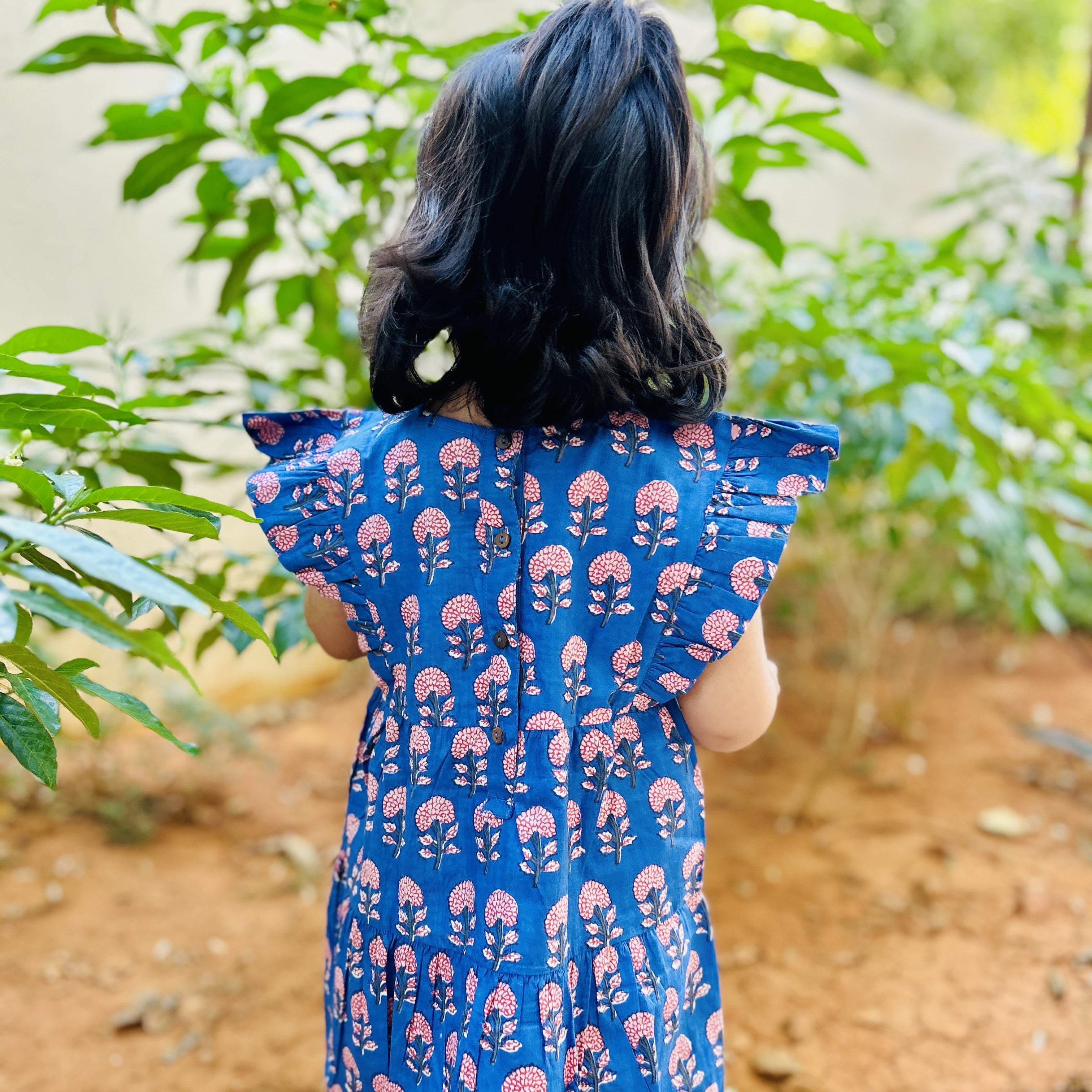 Cotton Blue Boota Sibling Twinning Outfits