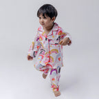 Over The Rainbow| Kids Nightsuit Set |Pure Cotton