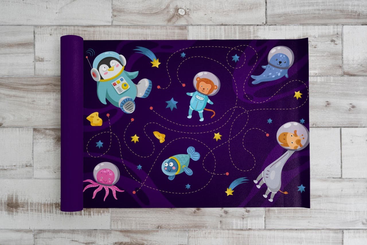 Kids Yoga Mat- Hello Universe