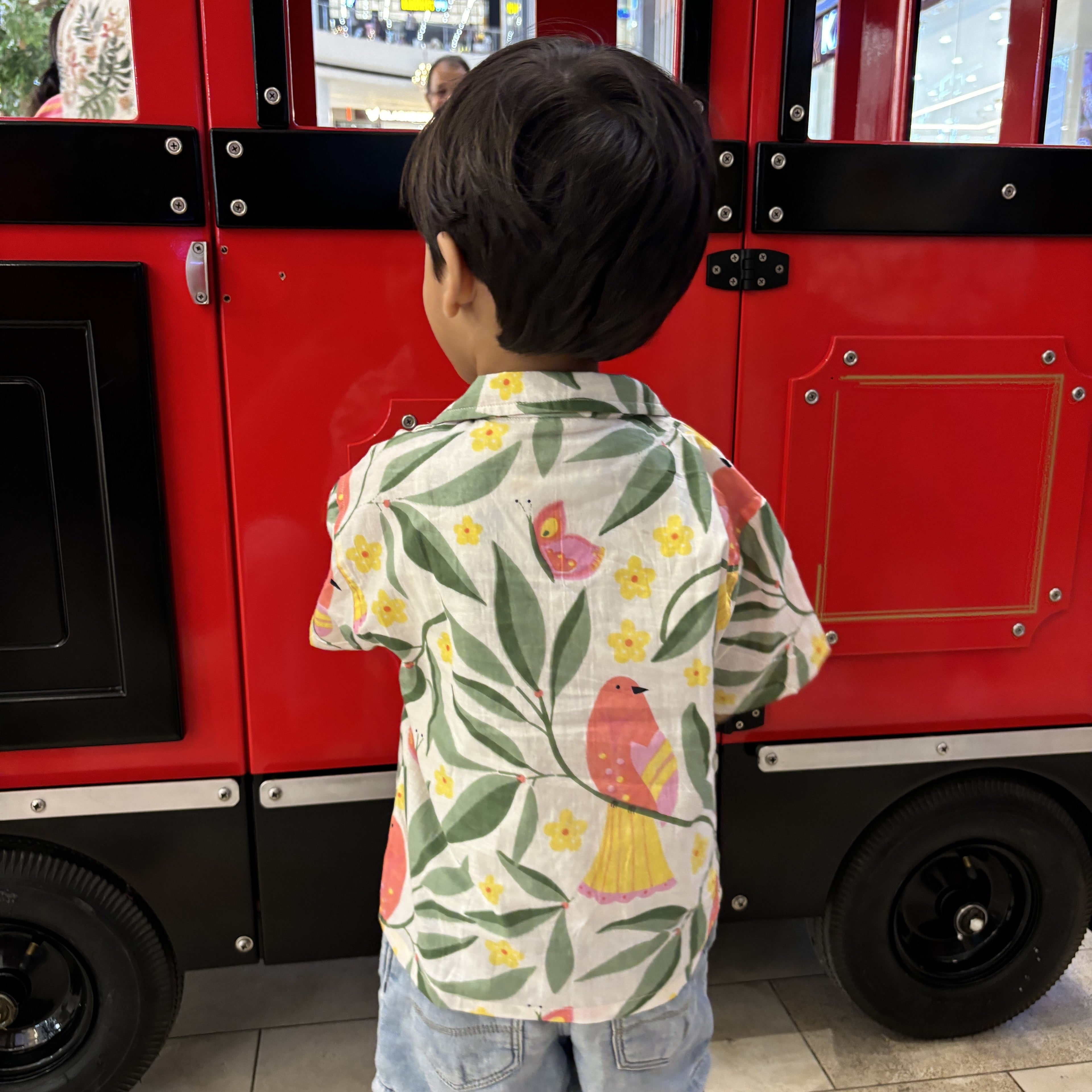 Cool Shirt for Boys| White Bird| Pure Cotton