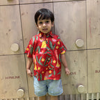 Holiday Shirt for Boys| Red Bird| Pure Cotton