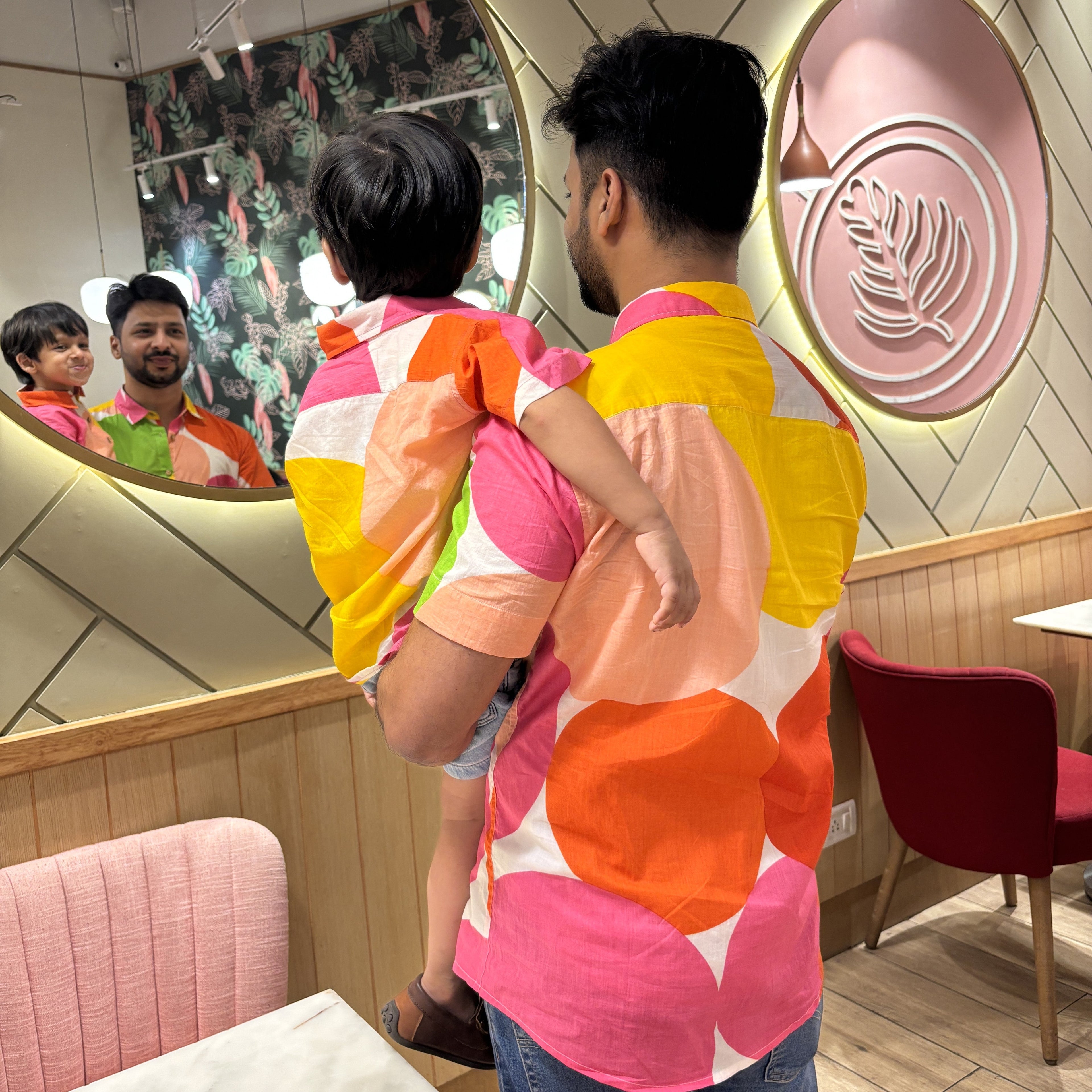 Cool and Casual Twinning Shirts for Father and Son| Poppins| Pure Cotton