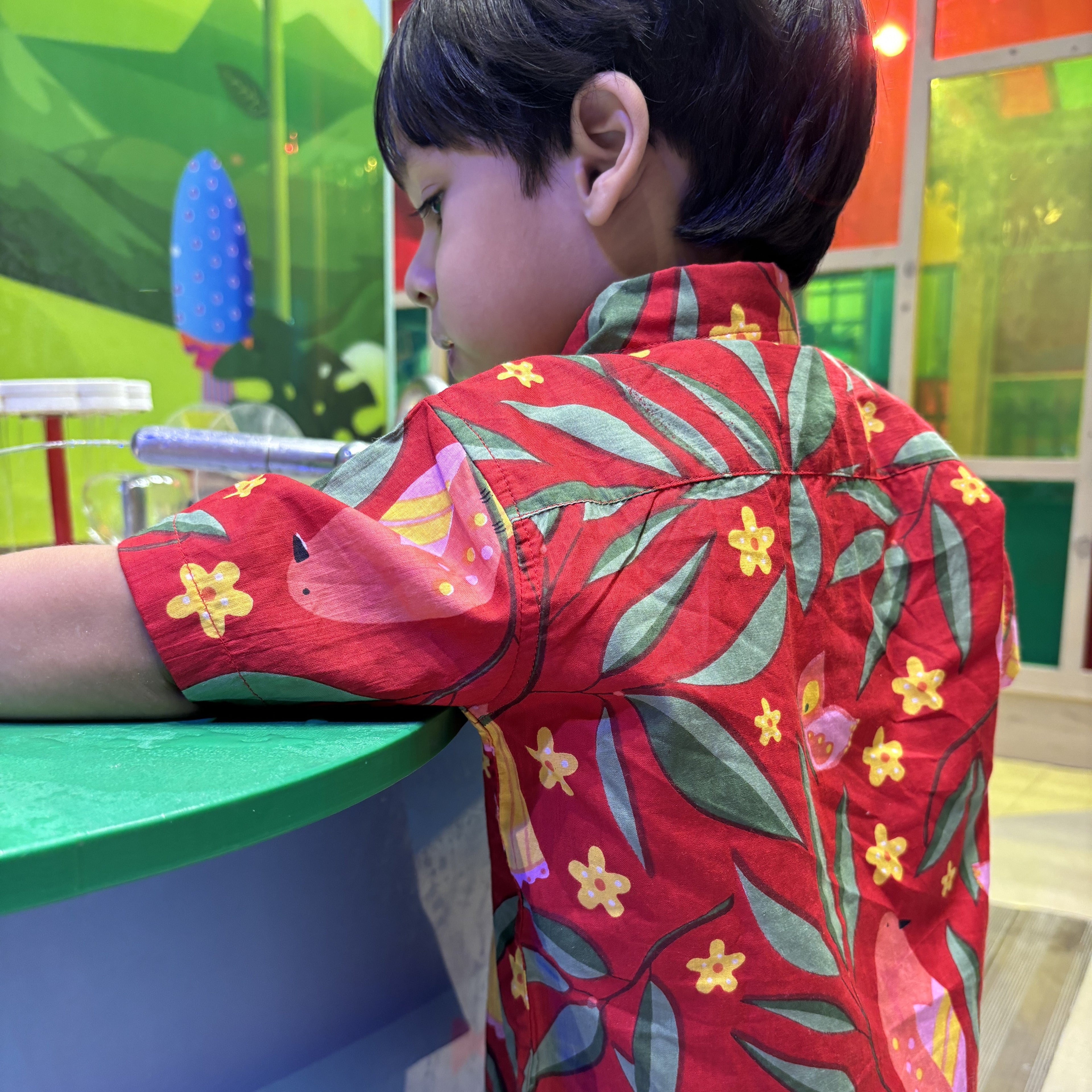 Holiday Shirt for Boys| Red Bird| Pure Cotton