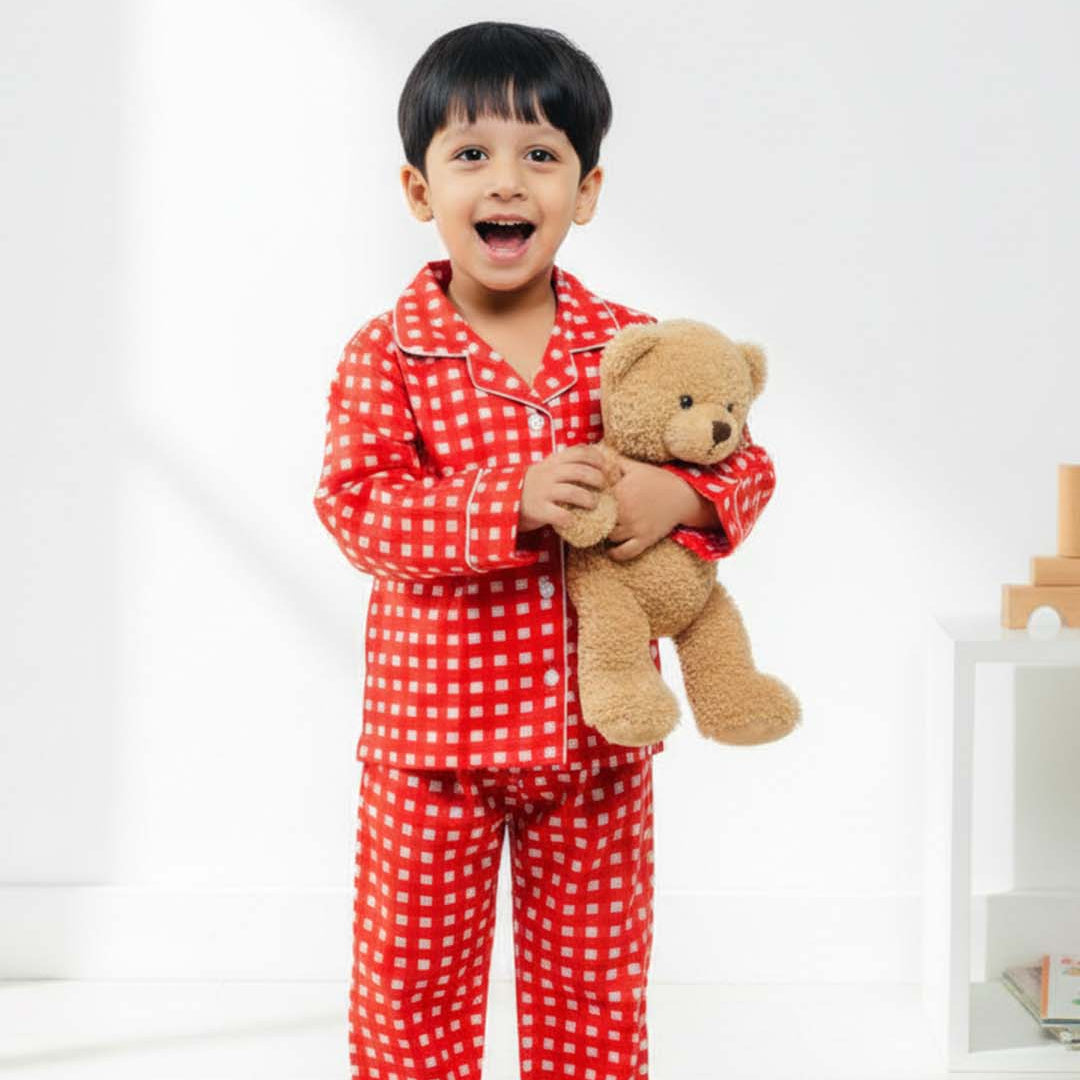 Merry Christmas| Kids Nightsuit Set |Pure Cotton