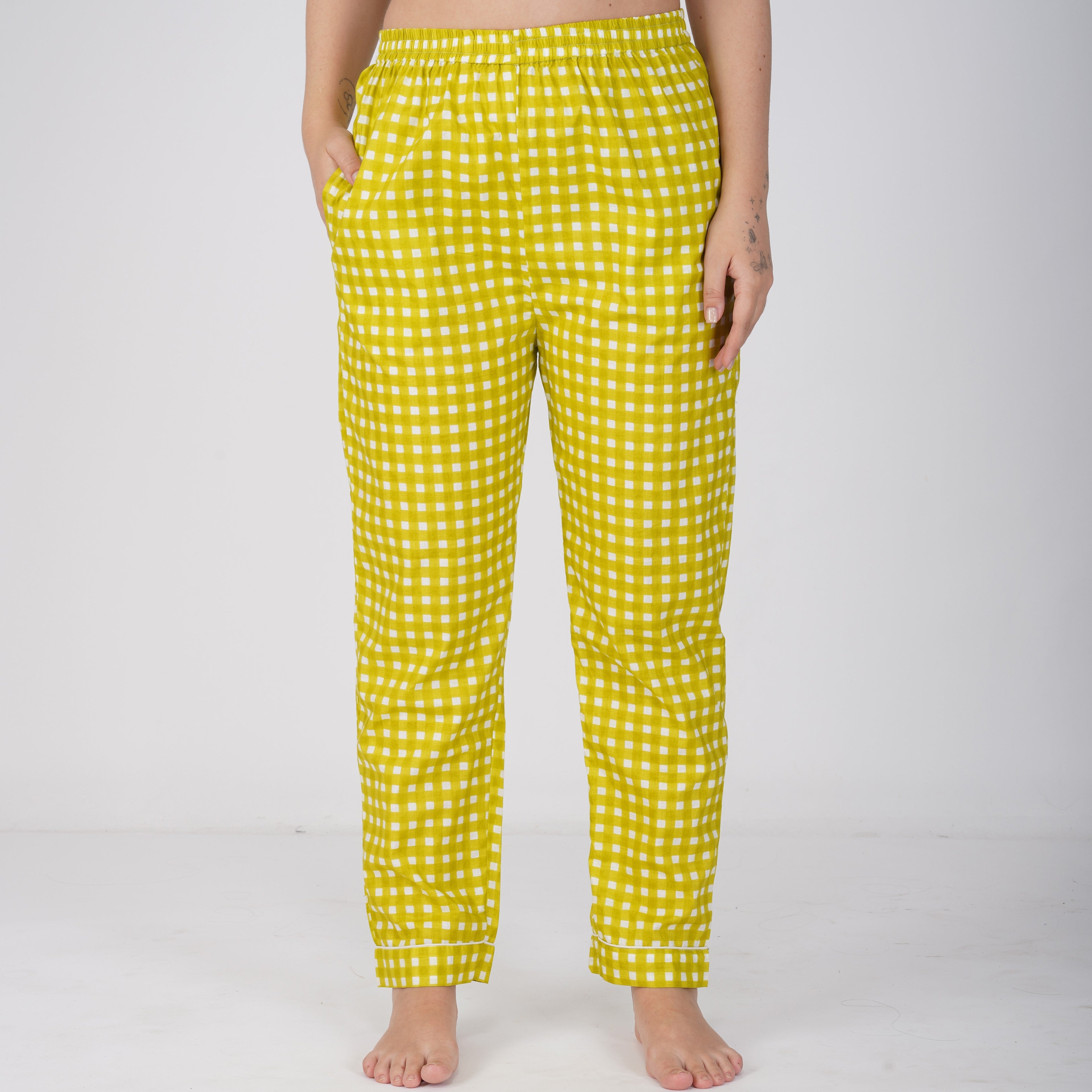 Green Paradise| Adult Nightsuit Set| Pure Cotton