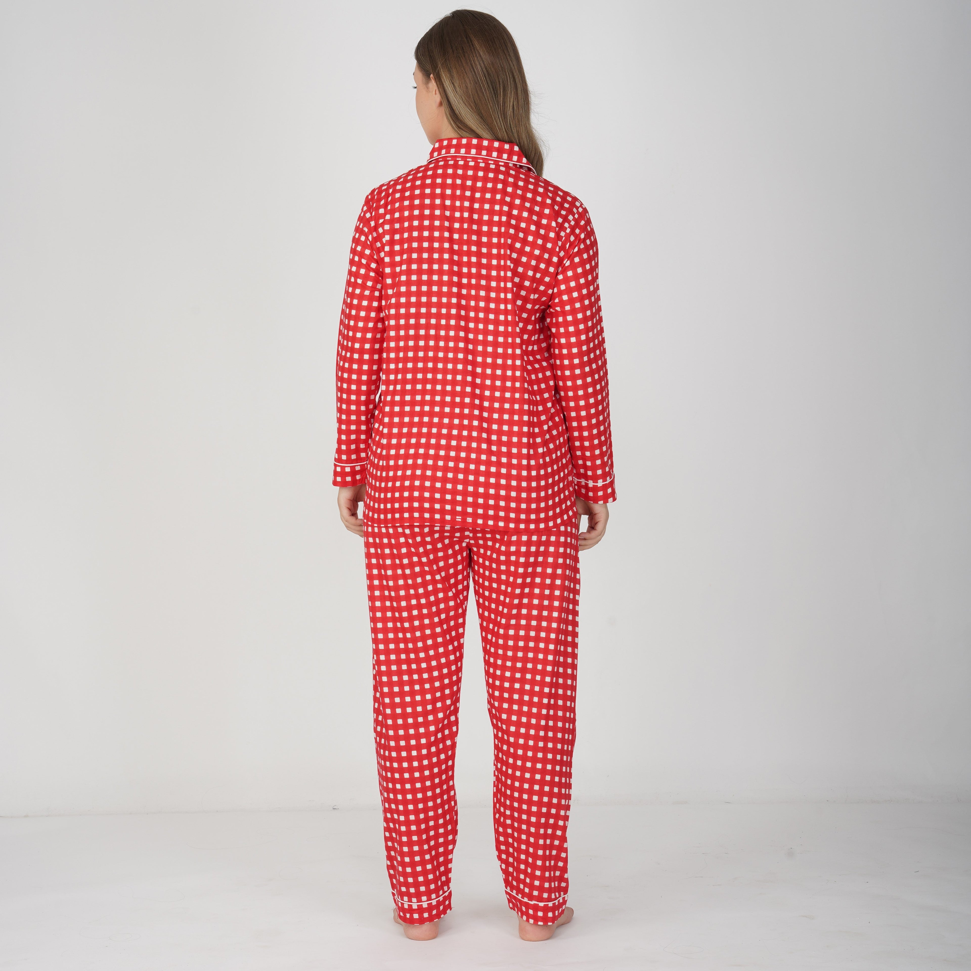 Merry Christmas| Adult Nightsuit Set| Pure Cotton