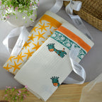 Blue Giraffe & Yellow Stars Bath Towel- Set of 2