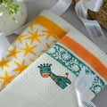 Blue Giraffe & Yellow Stars Bath Towel- Set of 2