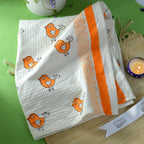 Orange Bird Bath Towel