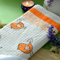 Orange Bird Bath Towel