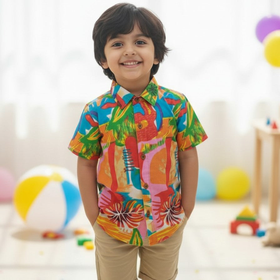 Cotton Boys Shirt Birthday Party
