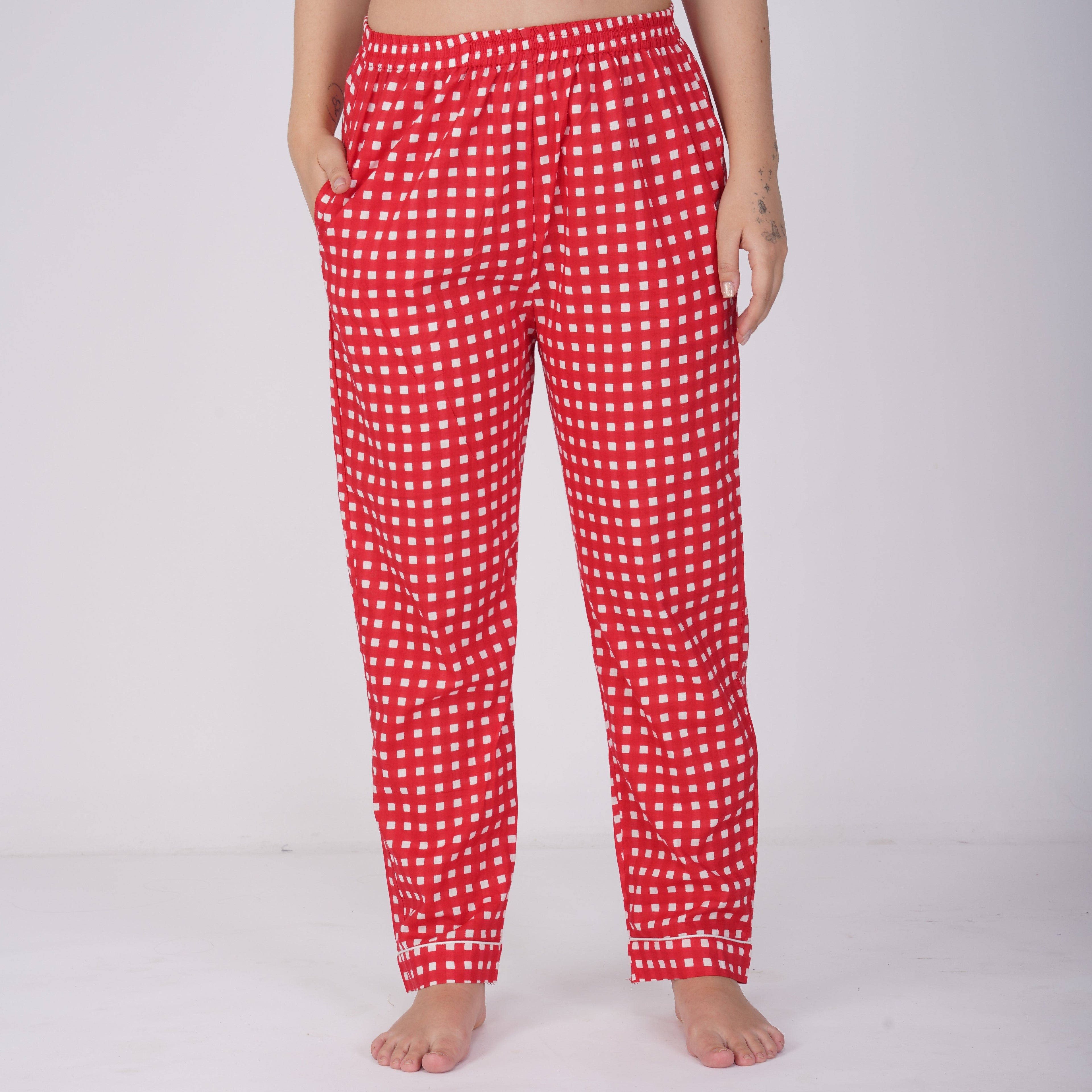 Merry Christmas| Adult Nightsuit Set| Pure Cotton