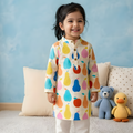Falofulo Colorful Fruits Kurta Pyjama Set | Pure Cotton