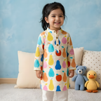 Falofulo Colorful Fruits Kurta Pyjama Set | Pure Cotton
